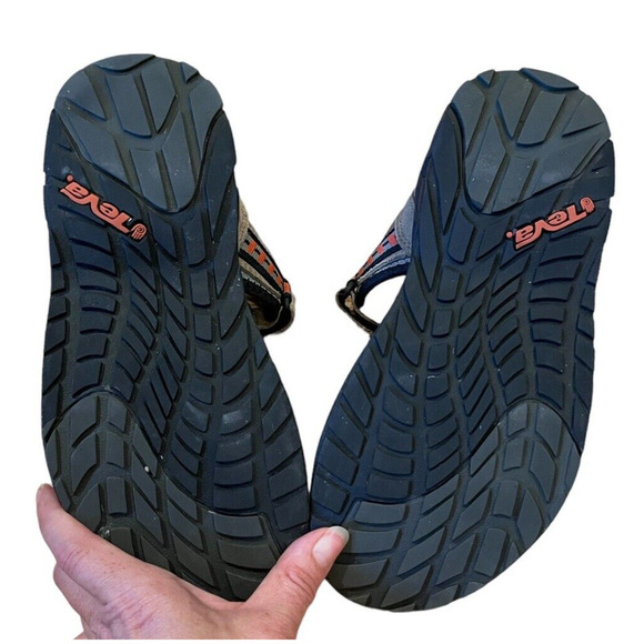 Teva Sandal Hudson Men Size 7 #6758 Brown w/orange accents. Hiking, Water sports - Picture 6 of 7